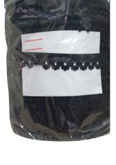 Çamaşır Lastiği Dantelli 1 cm 1 Metre Siyah