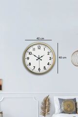 Zentime 40 Cm Eskitme Vintage Duvar Saati