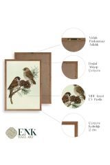 Kuş Ahşap Çerçeveli Tablo 23 x 30