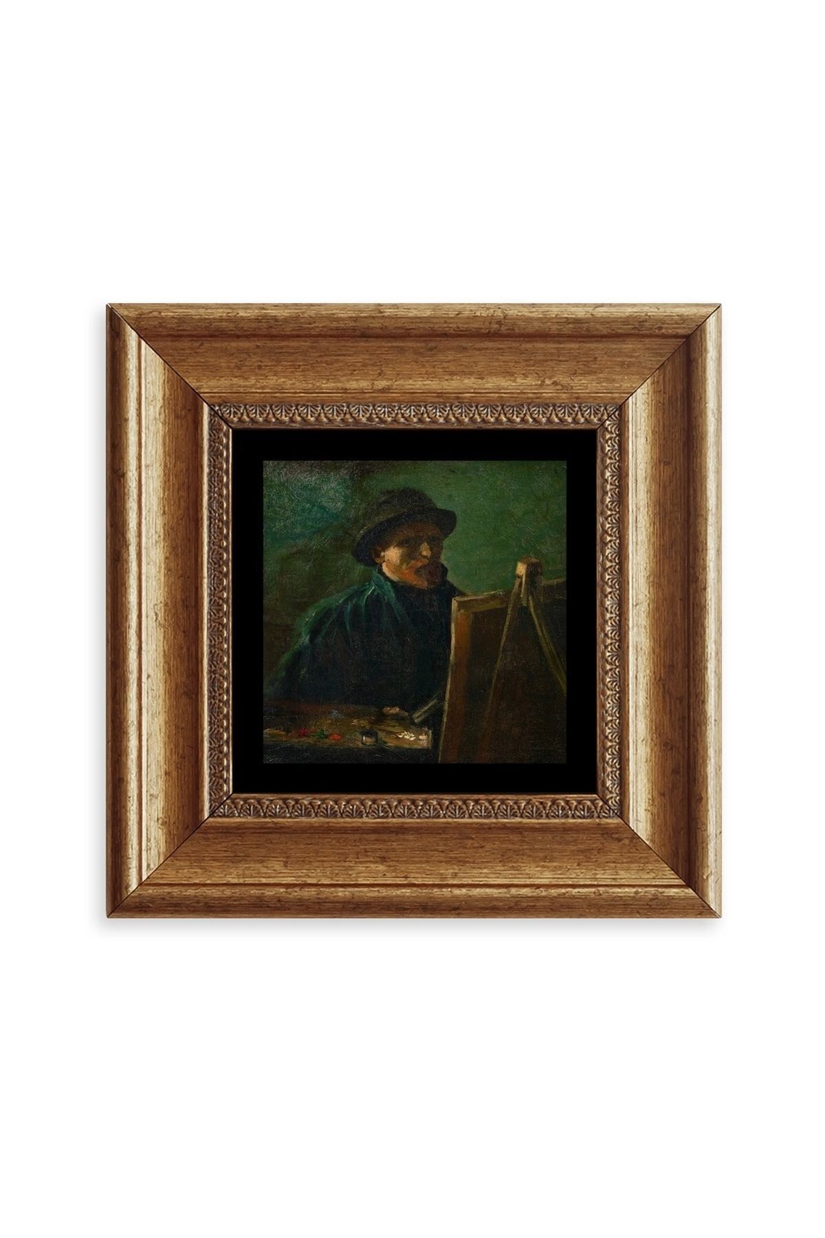 Van Gogh Çerçeveli Taş Tablo 20 cm