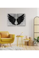 Melek Kanatları Ahşap Dekoratif Tablo 70 x 52