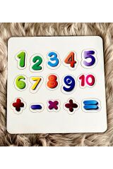 Ahşap Bultak Sayılar Yazı Tahtası