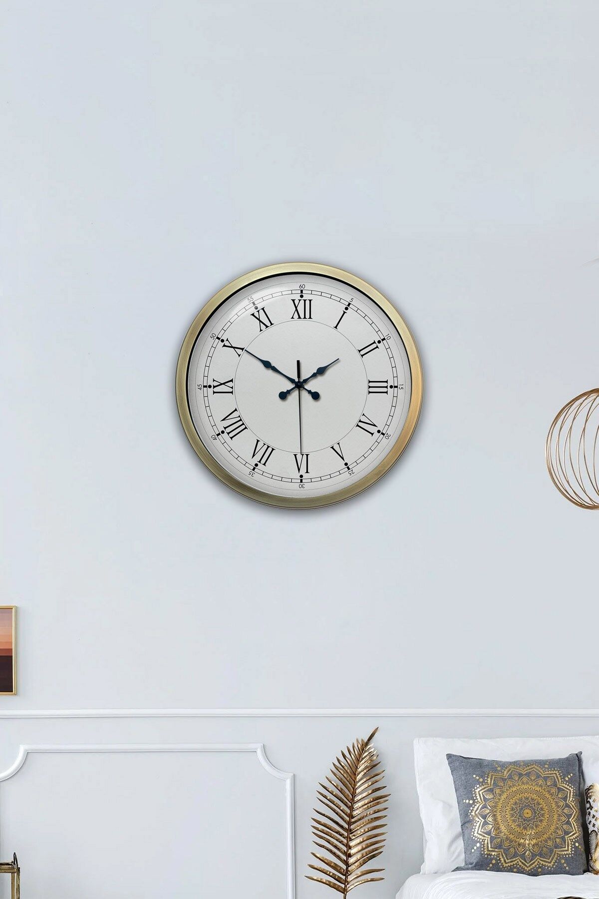 Zentime 40 Cm Eskitme Vintage Duvar Saati