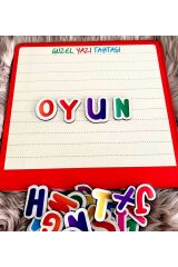 Ahşap Bultak Harfler Yazı Tahtası