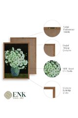 Çiçekler Ahşap Çerçeveli Tablo 23 x 30