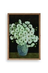 Çiçekler Ahşap Çerçeveli Tablo 50 x 70
