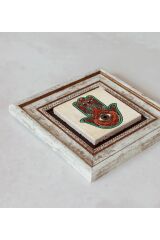 Fatma Ana Eli Çerçeveli Taş Tablo , Çerçeveli Taş Duvar Dekoru 20 cm