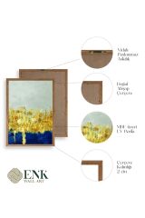 Ünlü Tablolar Üçlü Ahşap Çerçeveli Tablo 40 x 60