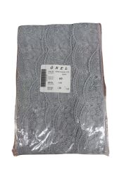 Dantel Polyester Sanal Tül Bant Gri 20 Metre En 6 cm ON-60-G