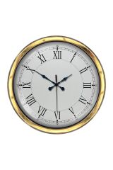 Zentime 40 Cm Gold Lüks Dekoratif Duvar Saati