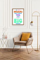 Motto Ahşap Çerçeveli Tablo 17 x 23