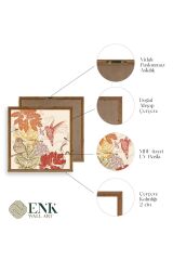 Çiçek Ahşap Çerçeveli Tablo 23 x 23