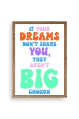 Motto Ahşap Çerçeveli Tablo 23 x 30