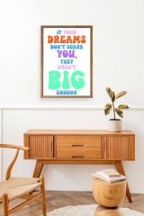 Motto Ahşap Çerçeveli Tablo 23 x 30