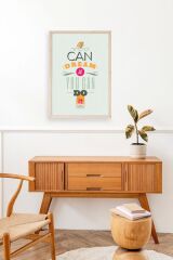 Motto Ahşap Çerçeveli Tablo 30 x 42