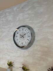 Zentime 40 Cm Krom Elegance Duvar Saati