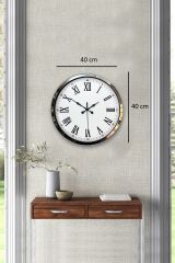 Zentime 40 Cm Krom Elegance Duvar Saati