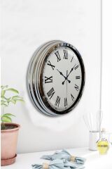 Zentime 40 Cm Krom Elegance Duvar Saati
