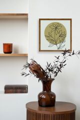 Çiçek Ahşap Çerçeveli Tablo 50 x 50