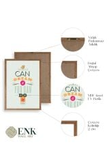 Motto Ahşap Çerçeveli Tablo 50 x 70