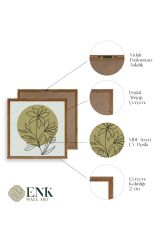 Çiçek Ahşap Çerçeveli Tablo 42 x 42