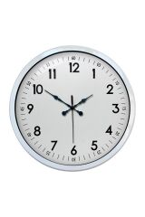 Zentime 40 Cm Metal Beyaz Klasik Duvar Saati