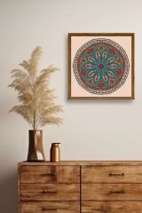 Motif Ahşap Çerçeveli Tablo 42 x 42