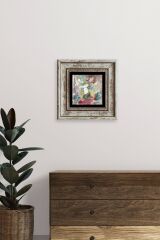 Kadın Çerçeveli Taş Tablo 20 cm