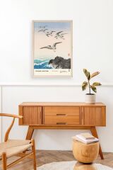 Ohara Koson Ahşap Çerçeveli Tablo 50 x 70