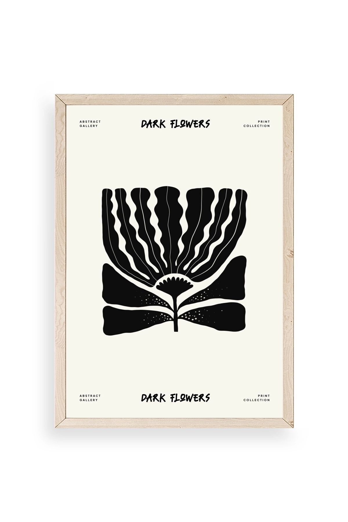 Çiçek Ahşap Çerçeveli Tablo 17 x 23