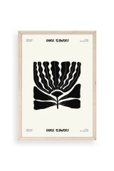 Çiçek Ahşap Çerçeveli Tablo 17 x 23