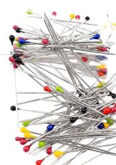 Minelli İğne Kutulu Renkli Başlı 100'lü