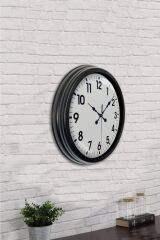 Zentime 40 Cm Siyah Şık Duvar Saati