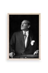 Atatürk Ahşap Çerçeveli Tablo 50 x 70