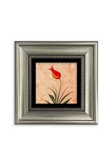 Ebru Lale Çerçeveli Taş Tablo 20 cm