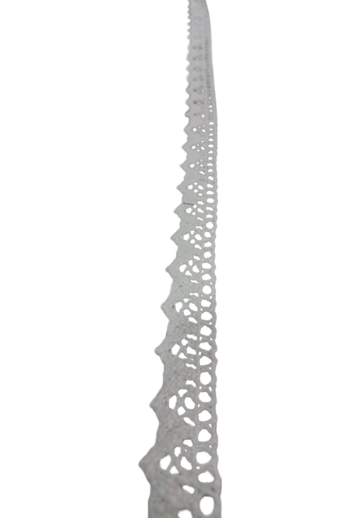 Kopanaki Dantel en 1,5 cm Beyaz 10 Metre