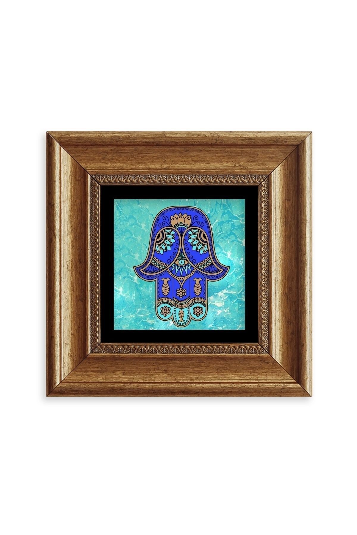 Fatma Ana Eli Çerçeveli Taş Tablo 20 cm