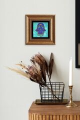 Fatma Ana Eli Çerçeveli Taş Tablo 20 cm