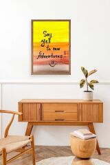 Motto Ahşap Çerçeveli Tablo 23 x 30