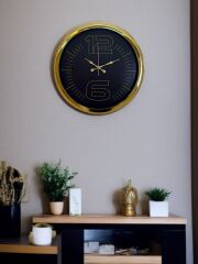 Zentime 40 Cm Gold Lüks Duvar Saati