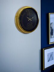 Zentime 40 Cm Gold Lüks Duvar Saati