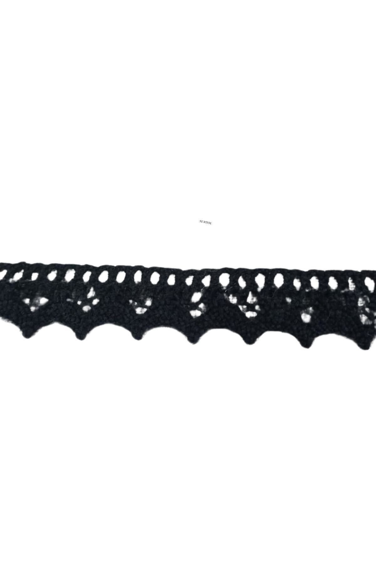 Kopanaki Dantel en 1,5 cm Siyah 5 Metre