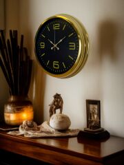 Zentime 40 Cm Gold Lüks Duvar Saati