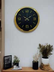 Zentime 40 Cm Gold Lüks Duvar Saati