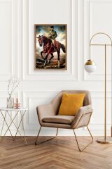 Atatürk Ahşap Çerçeveli Tablo 30 x 42