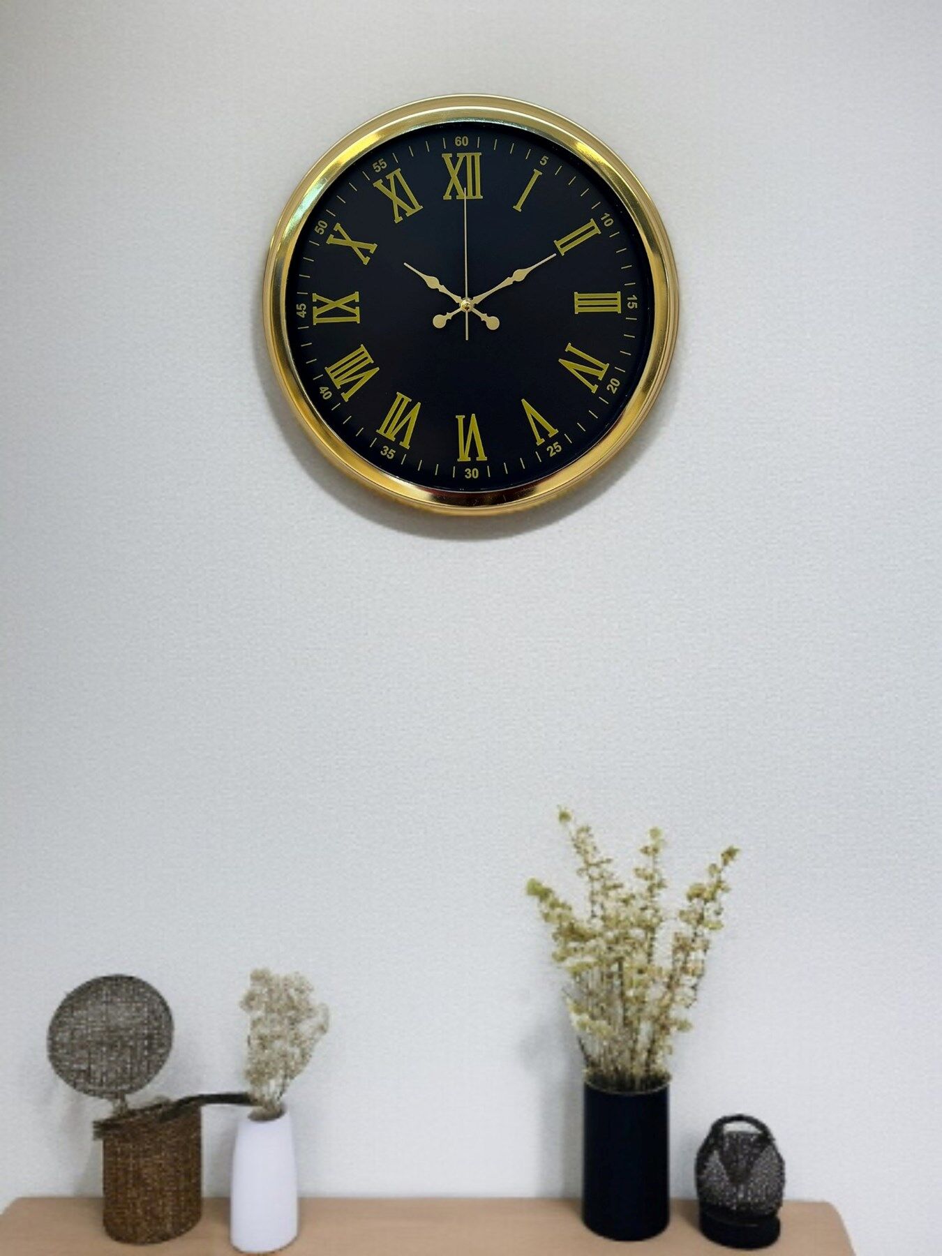 Zentime 40 Cm Gold Lüks Duvar Saati