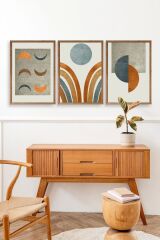 Soyut Ahşap Çerçeveli Tablo 50 x 70