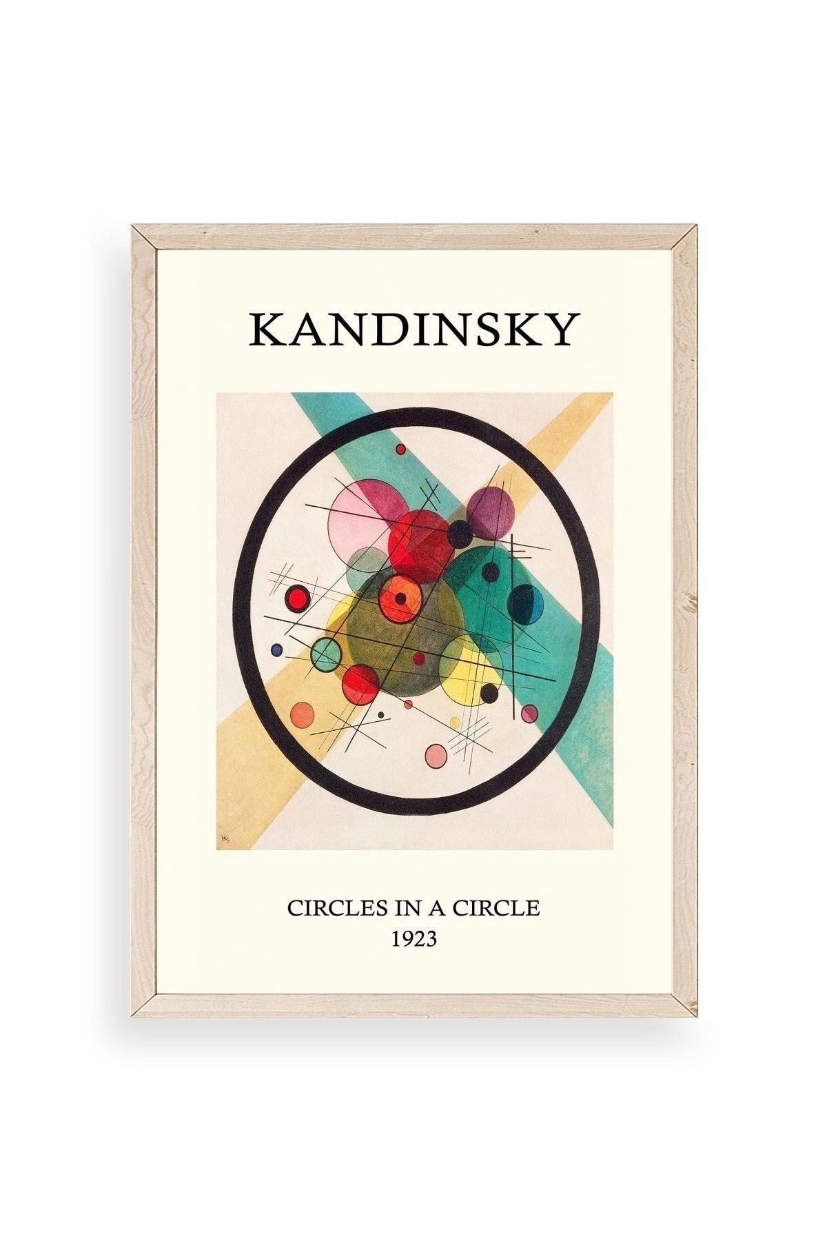 Kandinsky Ahşap Çerçeveli Tablo 30 x 42
