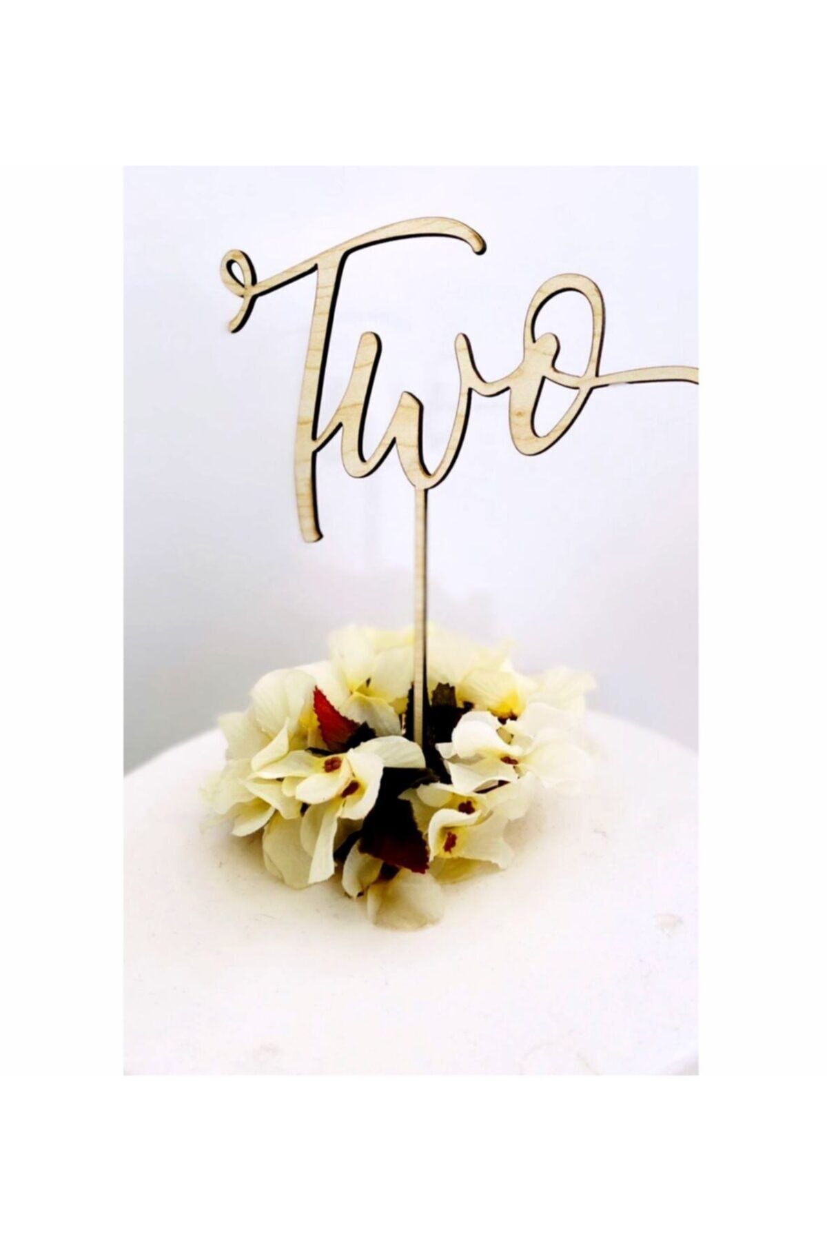 Ahşap Two Pasta Süsü