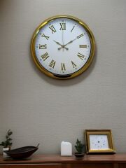 Zentime 40 Cm Gold Lüks Duvar Saati